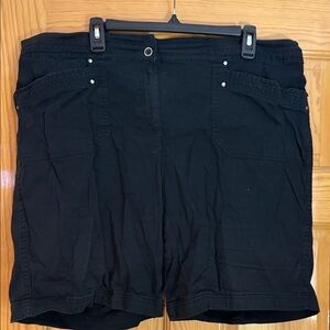 Karen Scott Black Women Shorts